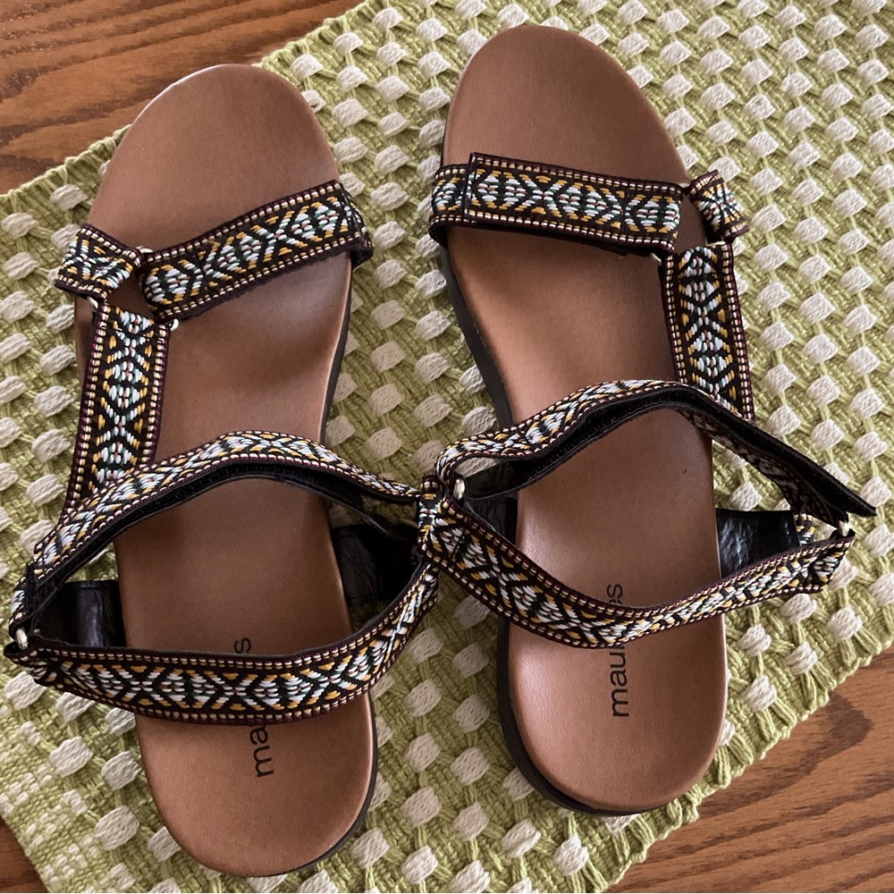 Maurices Polly Woven Strap Utility Sandals, Women’s Sz 10